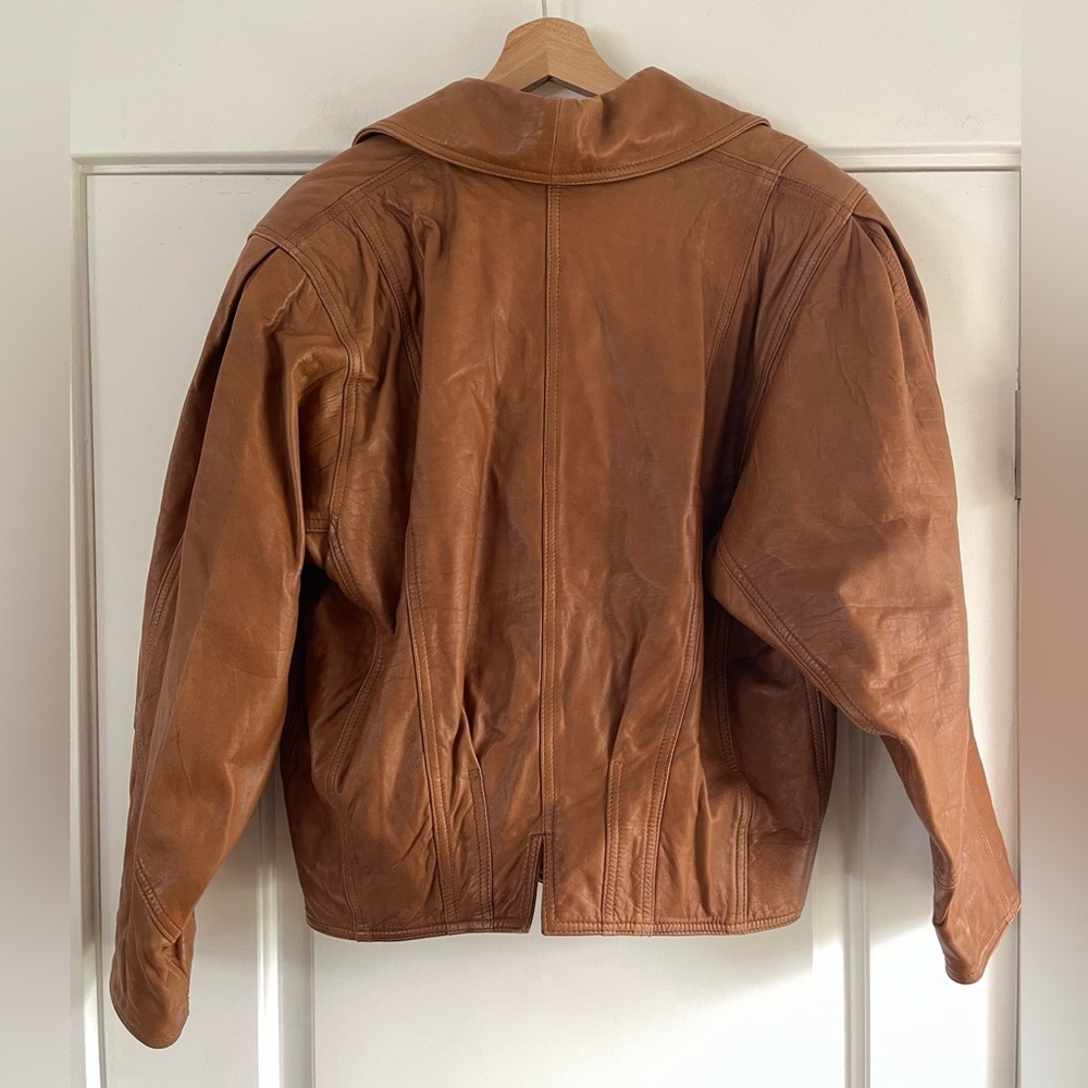 Amazing Vintage Leather Cropped Jacket - M - Picture 6 of 7